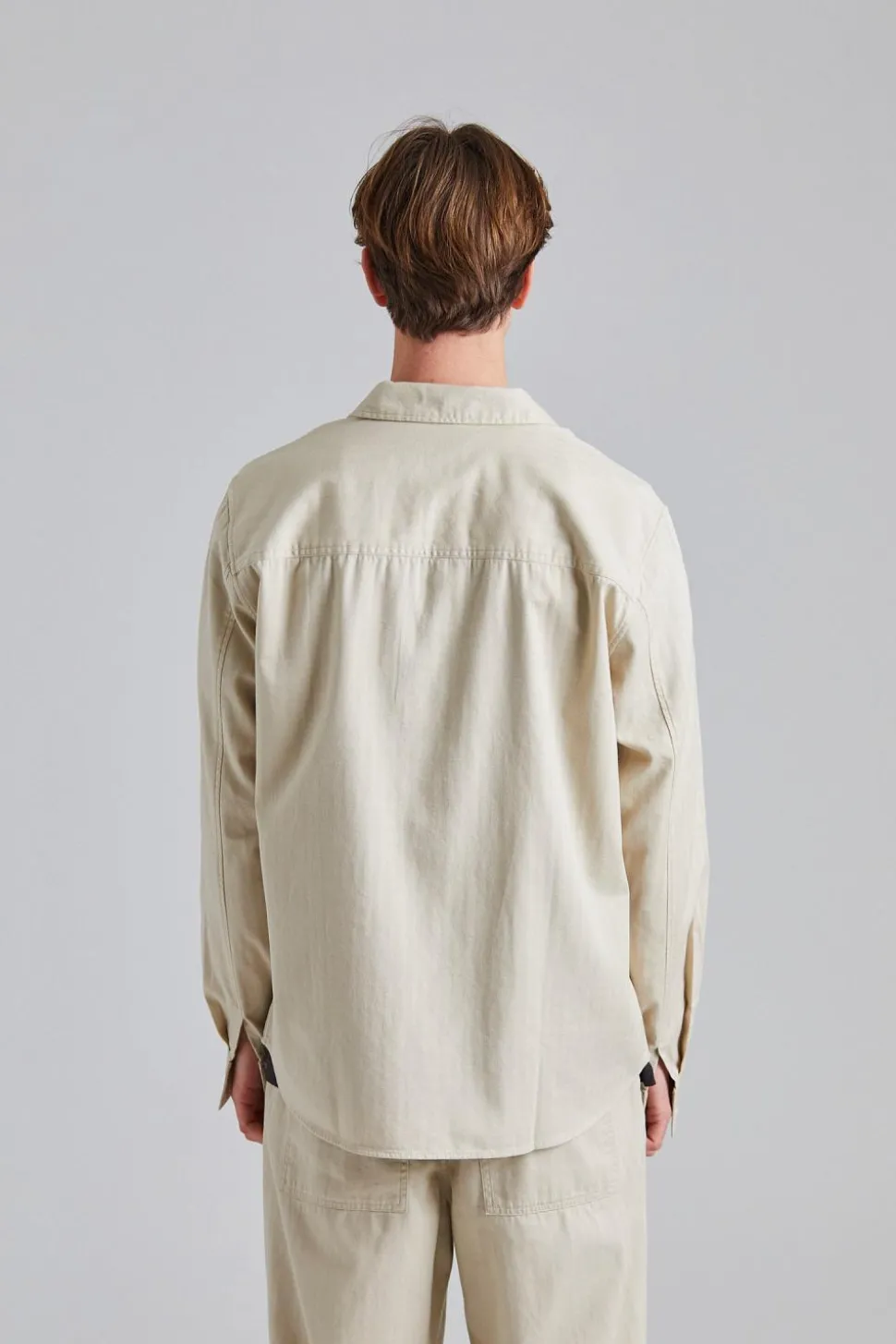WWAxl Herringbone Shirt Sand Grey